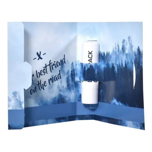 Carte de présentation pour baume à lèvres