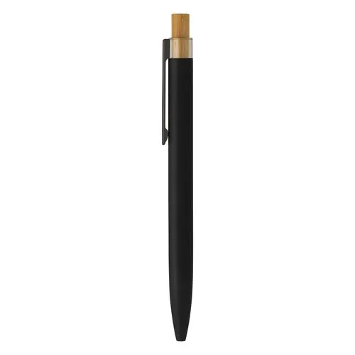Stylo bille métal soft touch et bambou personnalisable