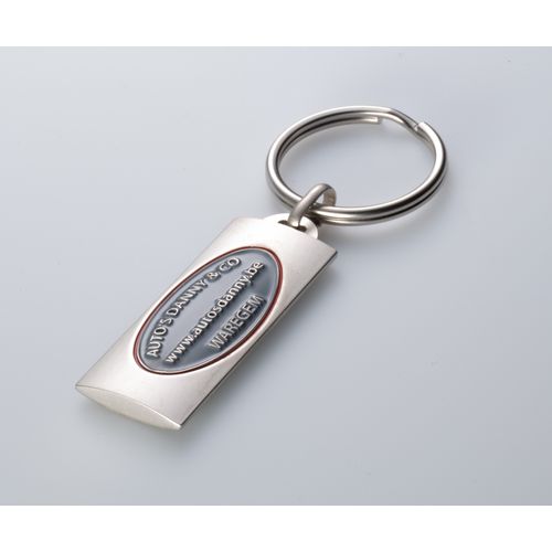 Porte-clés Totem 3D Premium Personnalisable - Finition Nickel