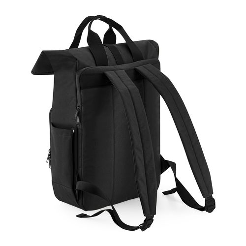 Sac à Dos Ordinateur Recyclé Personnalisable avec Rabat Enroulable