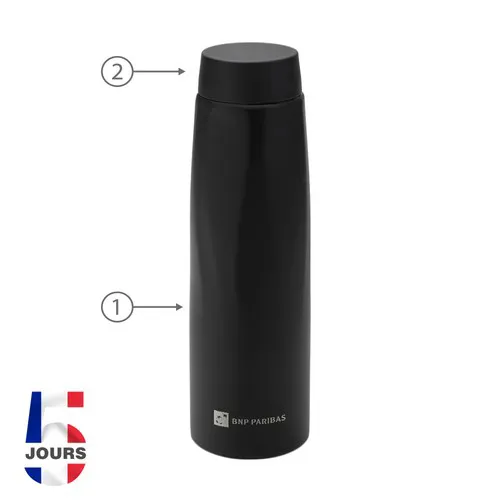 Calypso Gourde isotherme 0,5l noir STOCK FR