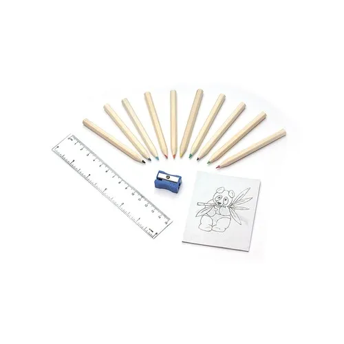 Crayons avec livre de coloriage DECOR