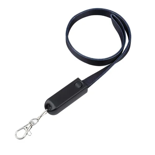 Câble de chargement 3-en-1 Lanyard USB Charger Lanyard Blanc