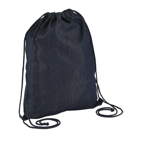 Sac à dos cordon denim personnalisable - Style urbain professionnel