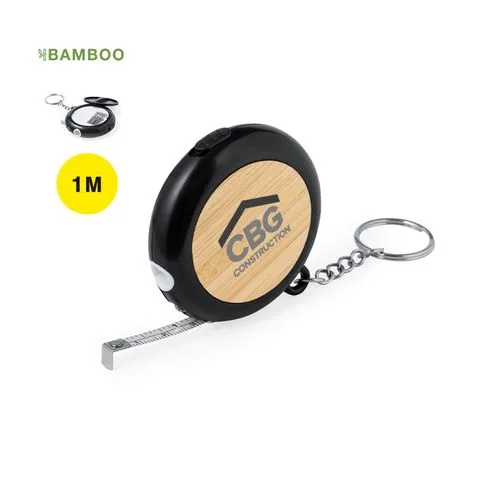 Mètre Ruban Multi-outils Personnalisable en Bambou avec LED