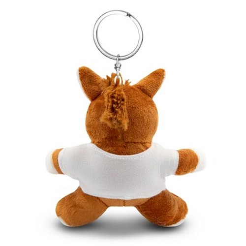 Porte-clés Peluche Cheval avec T-shirt Personnalisable