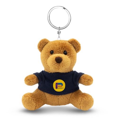 Porte-clés ours en peluche avec T-shirt personnalisable