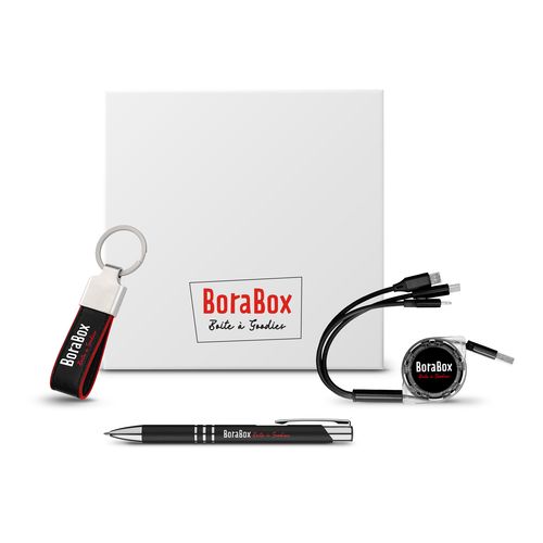 Box Cadeau d'Entreprise Personnalisable 3 Accessoires Premium