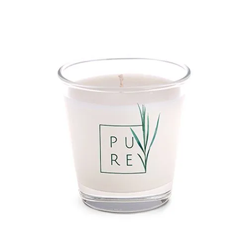 Bougie personnalisée en verre épais - Cadeau d'affaires premium