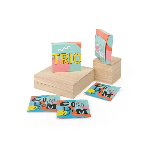 Pochette 3 préservatifs personnalisés - Communication santé sur-mesure
