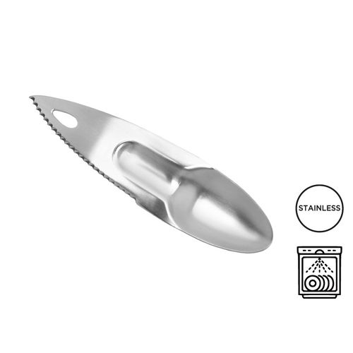 Cuillère à kiwi et avocat personnalisable en acier inoxydable