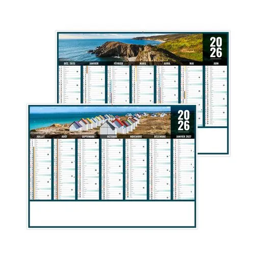 LIBERTE NORMANDIE 2026 - MIDI 430 x 335 mm - LEGER 400G - SANS MARQUAGE - 1 TROU EN TETE