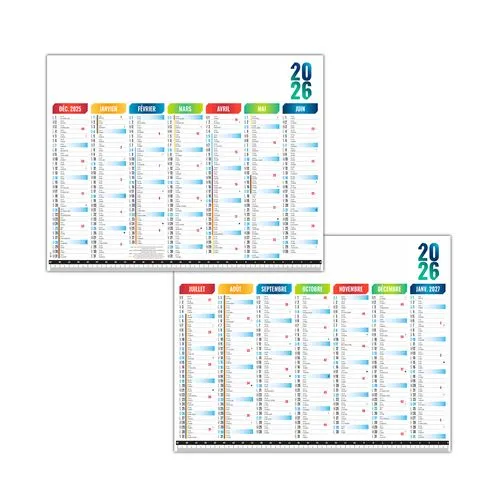 SOUS-MAIN SMP MESURE 2026 - 297X210MM QUADRI RECTO VERSO PLASTIFIE ENCAPSULE