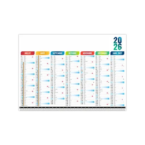 SOUS-MAIN SMP MESURE 2026 - 297X210MM QUADRI RECTO VERSO PLASTIFIE ENCAPSULE