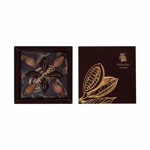 Coffret 6 Œufs en Chocolat Personnalisables - Cadeau Pâques Entreprise