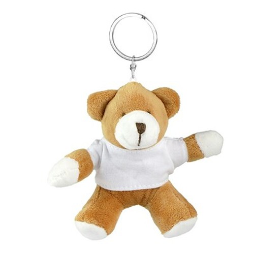 Porte-clés Ours en Peluche avec T-shirt Personnalisable