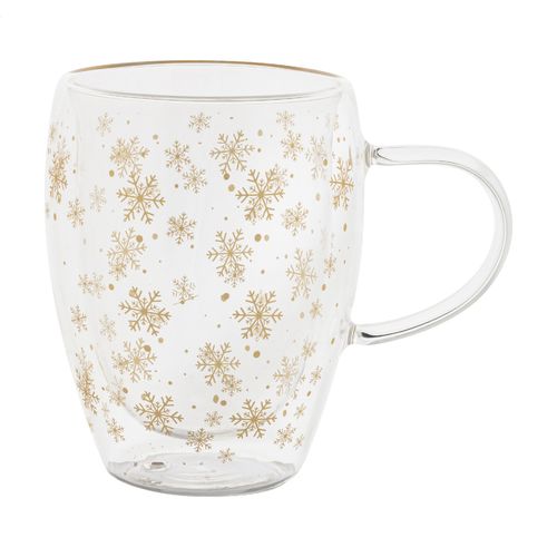 Mug Thermos de Noël en Verre Double Paroi 350ml Personnalisable