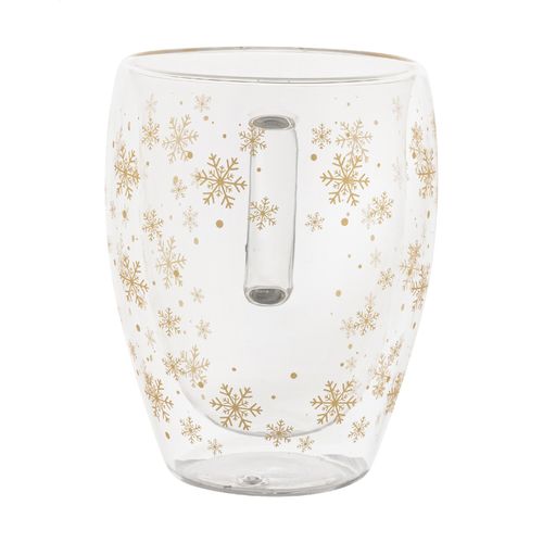 Mug Thermos de Noël en Verre Double Paroi 350ml Personnalisable