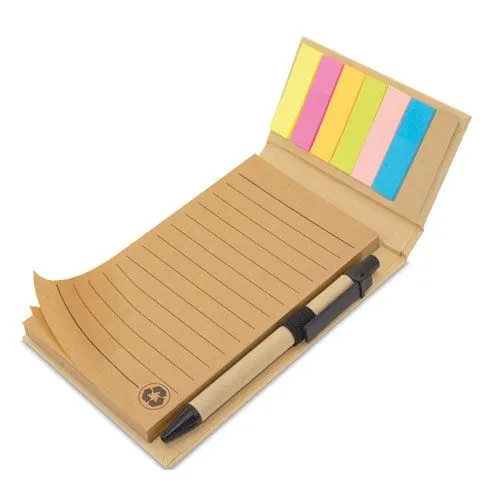 CARNET AVEC MARQUE PAGE ET STYLO "ECOLIFE"