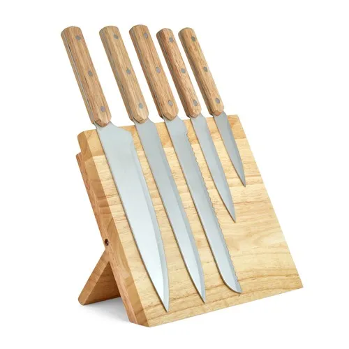 Set de 4 Couteaux à Steak Personnalisables en Acacia FSC