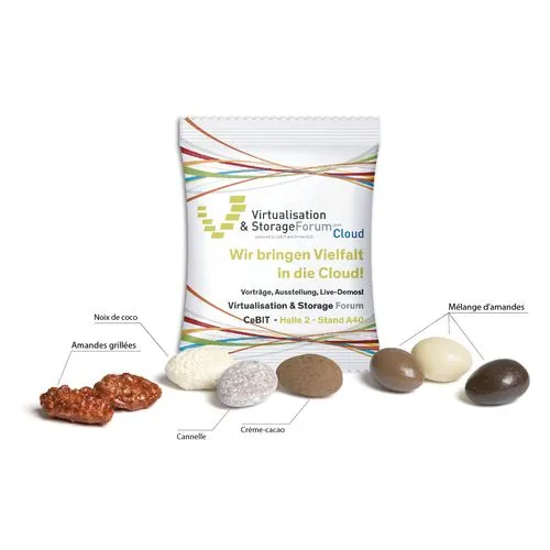 AMANDES FUMEES dans un sachet personnalisable