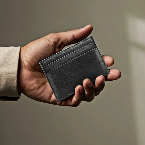 Porte-Cartes Cuir Véritable avec Personnalisation et Coffret