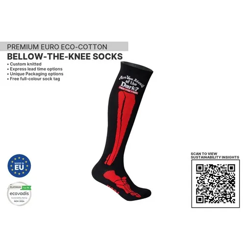 Chaussettes Mi-Basses Jacquard Personnalisées - Sérigraphie Premium