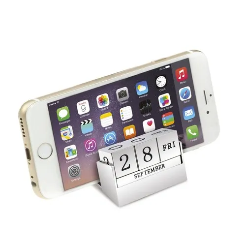 Calendrier Personnalisable en Boîte Métal Chromé