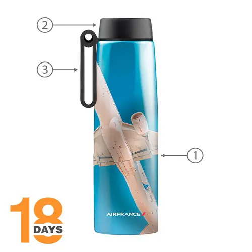 GOURDE ISOTHERME CALYPSO H 500ml AVEC POIGNEE *STOCK