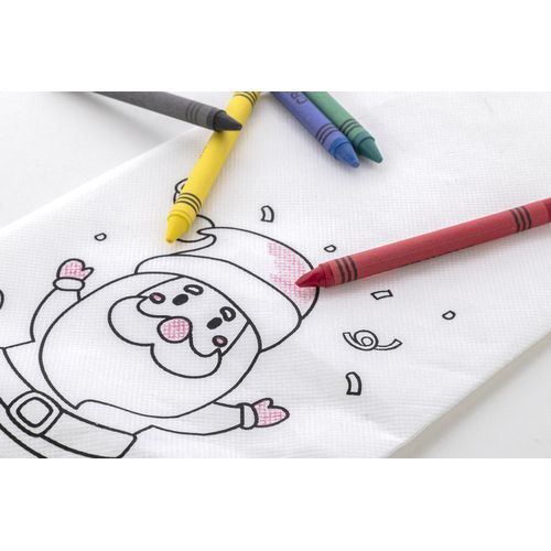 Chaussette de Noël à Colorier en RPET Recyclé avec Crayons