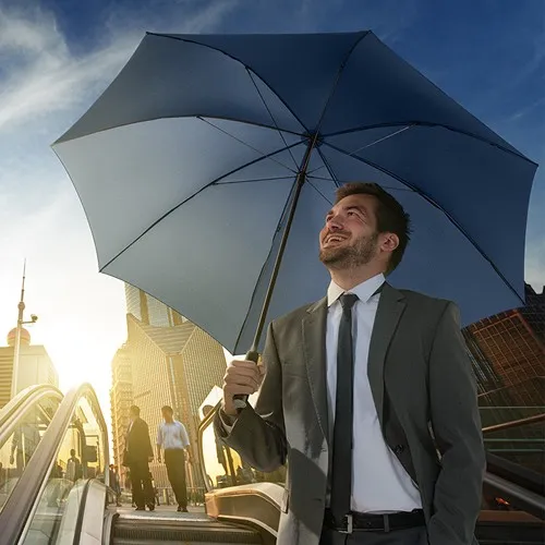 Parapluie de Poche Automatique Windproof Personnalisable - Éco-responsable