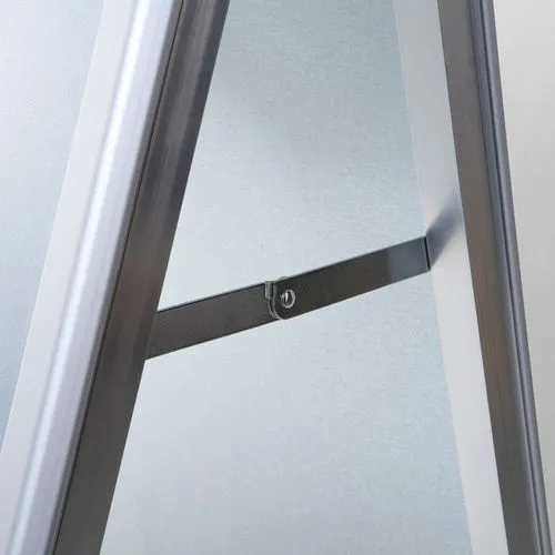 Chevalet d'Affichage A0 Double Face - Coins Onglet 32mm Alu