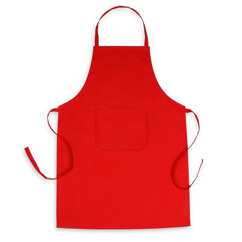 Tablier de Travail Rouge Personnalisable avec Poche - 65x90cm