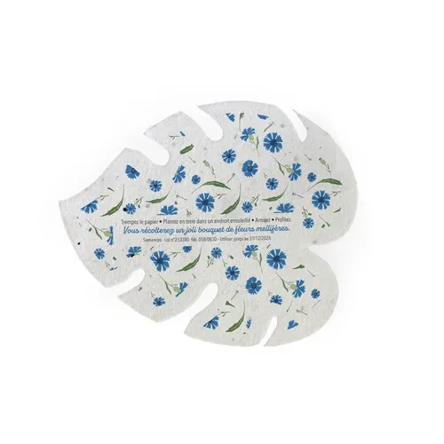 Papier à graines personnalisé A6 avec découpe sur-mesure