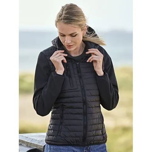 Ladies Hooded Crossover Jacket