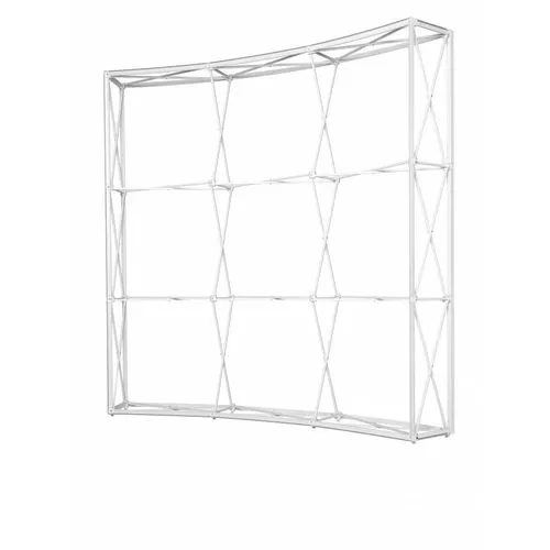 Stand Pop-Up Incurvé 3x3m avec Système SEG et Éclairage LED