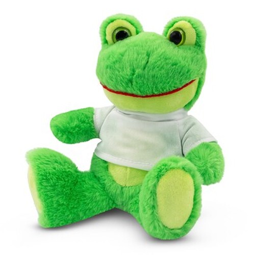 Peluche Grenouille avec T-shirt Personnalisable - Elena 16cm