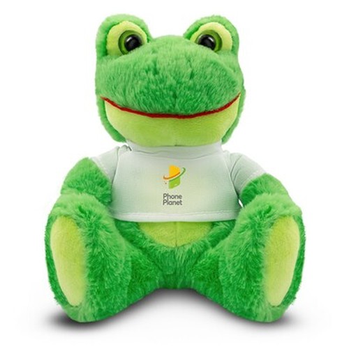 Peluche Grenouille avec T-shirt Personnalisable - Elena 16cm