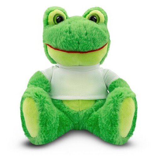 Peluche Grenouille avec T-shirt Personnalisable - Elena 16cm