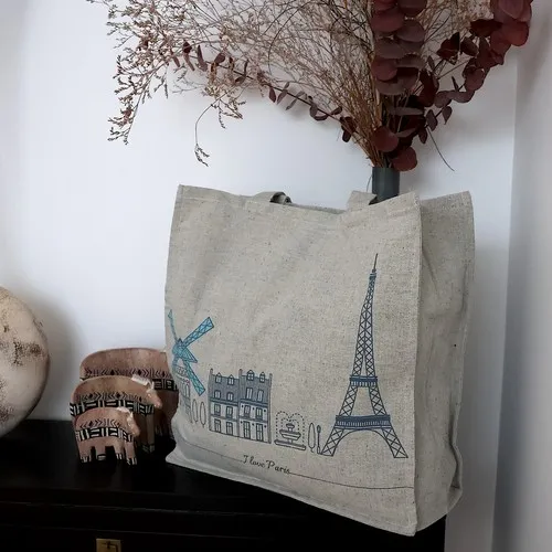 Sac Shopping XL Coton Canvas 300g/m² - Grand Format Personnalisable