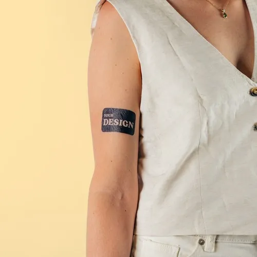 Tatouage Éphémère Personnalisé Couleur 75x50mm - Dès 100 ex.
