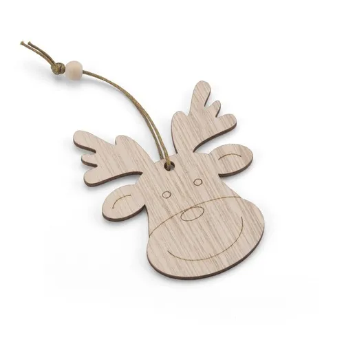 Lot de trois pendentifs en bois FERI