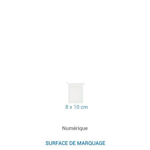 Pochon coton FIDJI XS 155 Blanc