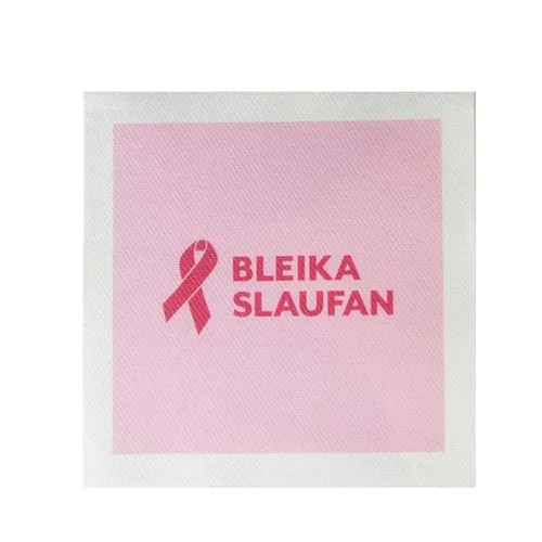 Serviette cocktail personnalisée 24x24 cm - Impression 1 couleur