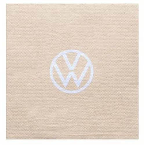 Serviette cocktail personnalisée 24x24 cm - Impression 1 couleur