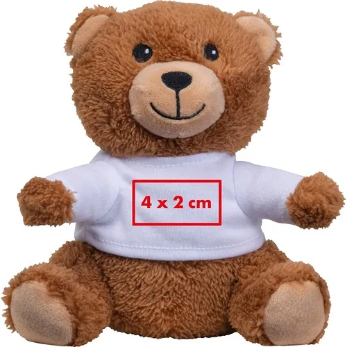 Ours en Peluche Personnalisable avec T-shirt - Objet Pub Doux