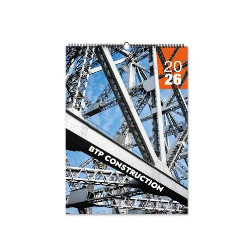 ILLUSTRE CREATION 2026 - 12 FEUILLETS FORMAT 300x420mm - IMPRESSION QUADRI RECTO SUR PAPIER 170GrCB - RELIURE SPIRALE BLANCHE - CROCHET - DOS CARTON