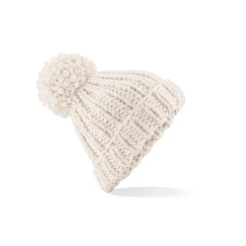 Bonnet Tricoté Main XXL avec Pompon - Personnalisable par Sérigraphie
