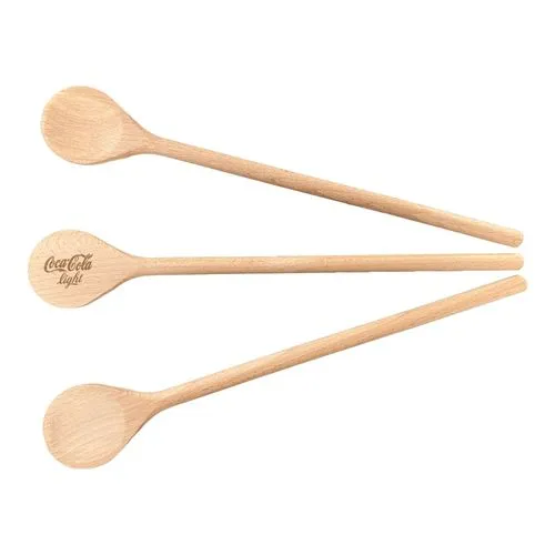 Cuillère en bois ronde personnalisable - Hêtre FSC certifié