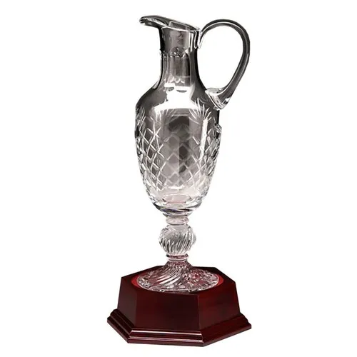 Trophée en Verre Blanc Prestige 39cm - Personnalisable par Gravure